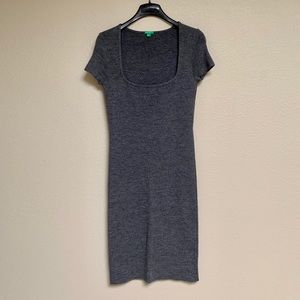 United Colors of Benetton gray sweater dress OS